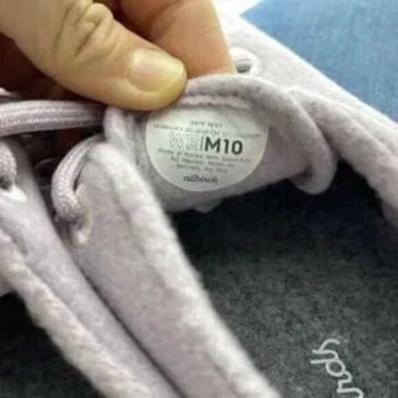 Allbirds Men's Wool Runners Size 10 NWOB $120 Light Purple Spring Pastel - Picture 3 of 5